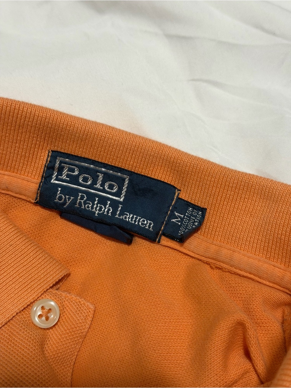 Polo by Ralph Lauren Orange Polo with Green Pony - Picture 7 of 7